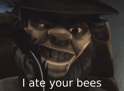 Man Saying I Ate Your Bees GIF