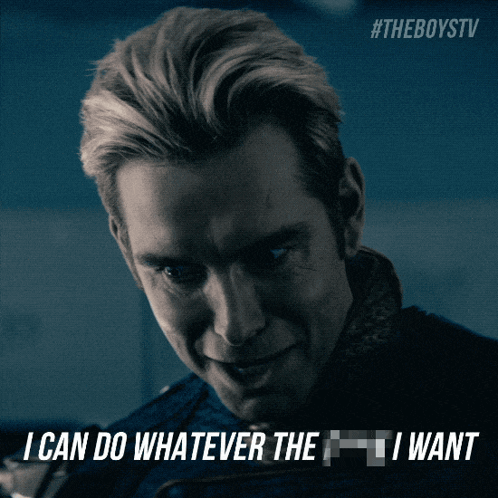 Man Saying I Can Do Whatever I Want GIF