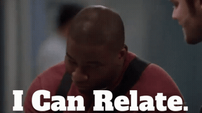 Man Saying I Can Relate Looking Down GIF