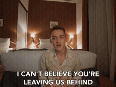 Man Saying I Can't Believe You're Leaving Us Behind GIF