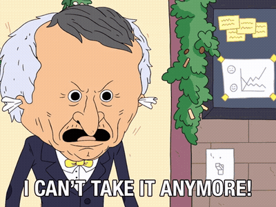 Man Saying I Can't Take It Anymore GIF