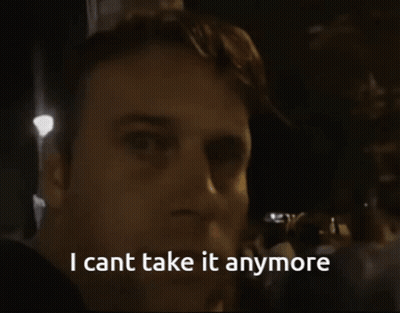 Man Saying I Cant Take It Anymore GIF