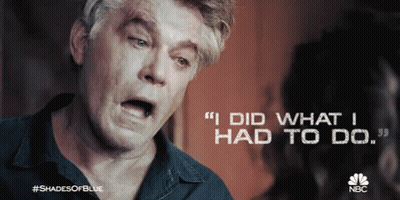 Man Saying I Did What I Had To Do In Blue Shades Ad GIF