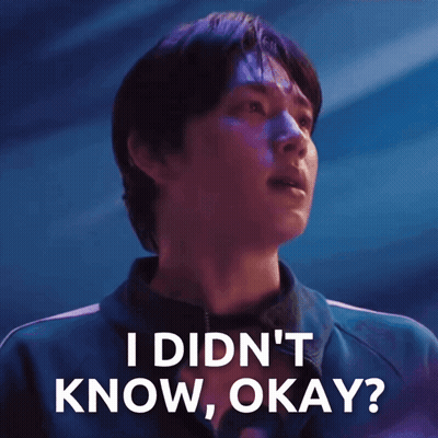 Man Saying I Didn't Know Okay Looking Up GIF