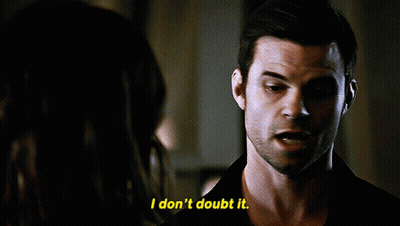 Man Saying I Don't Doubt It Looking At Woman GIF