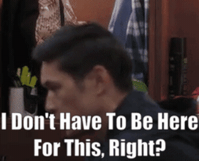 Man Saying I Don't Have To Be Here For This GIF