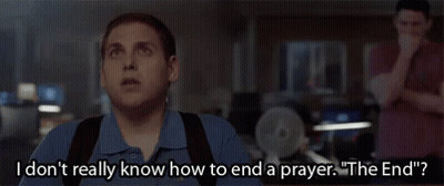 Man Saying I Don T Know How To End Prayer GIF