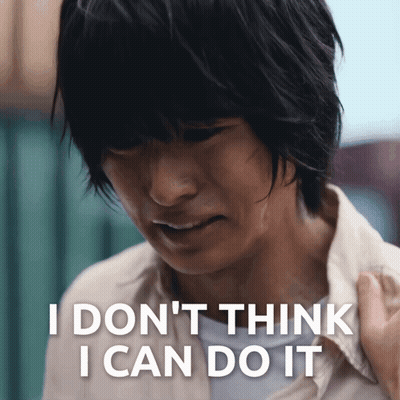 Man Saying I Don't Think I Can Do It GIF