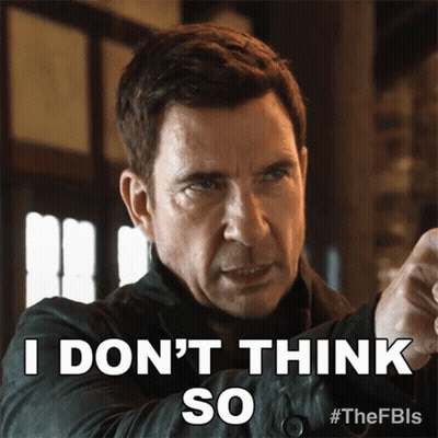 Man Saying I Don't Think So Pointing Finger GIF