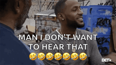 Man Saying I Don't Want To Hear That GIF