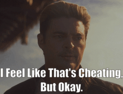 Man Saying I Feel Like That's Cheating But Okay GIF