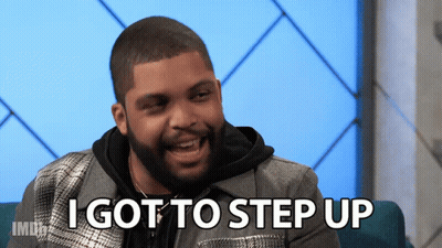 Man Saying I Got To Step Up On Couch GIF