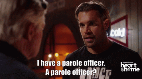 Man Saying I Have A Parole Officer GIF