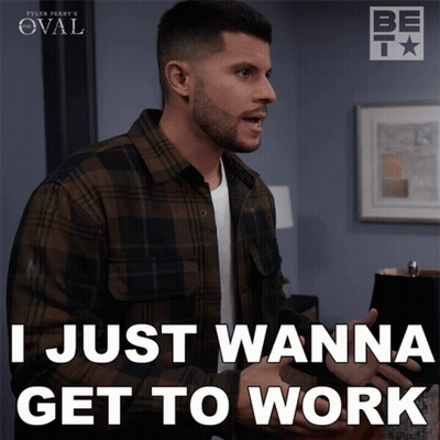 Man Saying I Just Wanna Get To Work In Plaid Shirt GIF