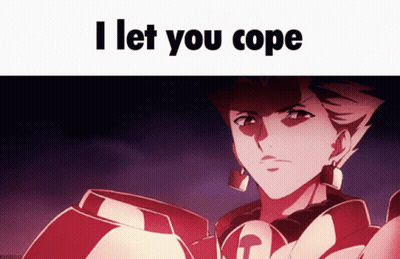 Man Saying I Let You Cope GIF