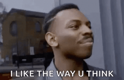 Man Saying I Like The Way U Think GIF