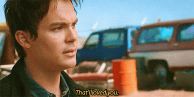 Man Saying I Loved You In Front Of Cars GIF