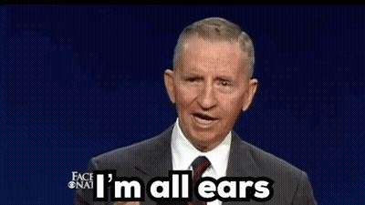 Man Saying I'm All Ears GIF