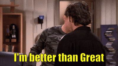 Man Saying I'm Better Than Great GIF