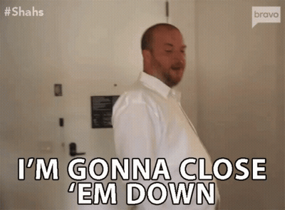 Man Saying I'm Gonna Close Em Down GIF