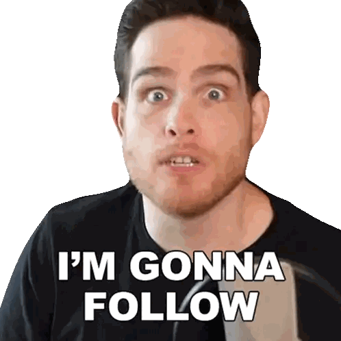 Man Saying I'm Gonna Follow Sticker