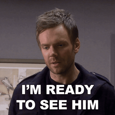 Man Saying I'm Ready To See Him GIF