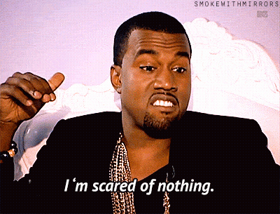 Man Saying I'm Scared Of Nothing GIF