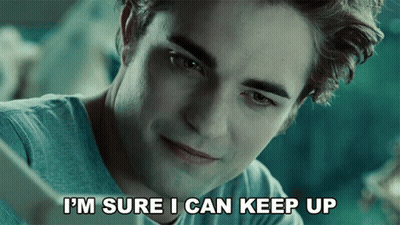 Man Saying I'm Sure I Can Keep Up GIF