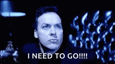 Man Saying I Need To Go GIF