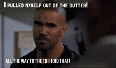 Man Saying I Pulled Myself Out Of The Gutter GIF