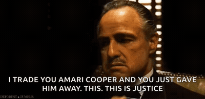 Man Saying I Trade You Amari Cooper Justice GIF