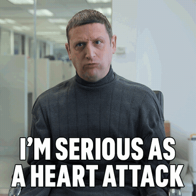 Man Saying Im Serious As Heart Attack GIF