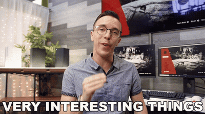 Man Saying Interesting Things At Computer GIF