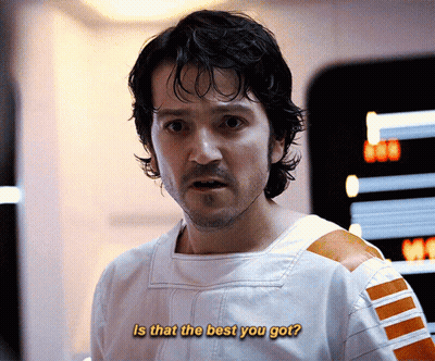 Man Saying Is That The Best You Got In Yellow Letters GIF
