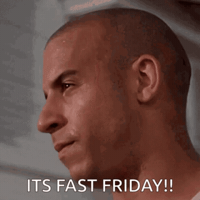 Man Saying It's Fast Friday GIF