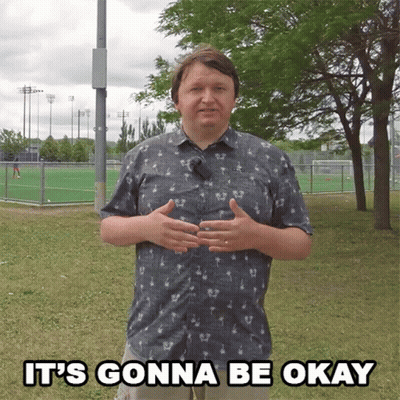 Man Saying It's Gonna Be Okay In Park GIF