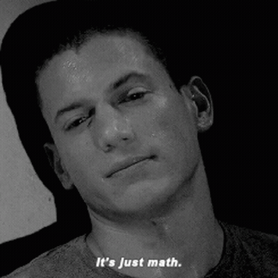 Man Saying It's Just Math GIF