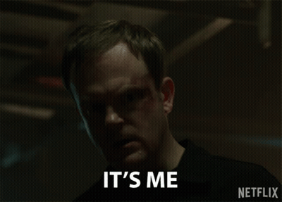 Man Saying It's Me In Netflix Advertisement GIF