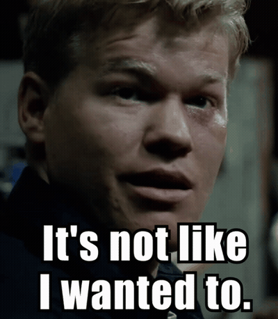 Man Saying It's Not Like I Wanted To GIF