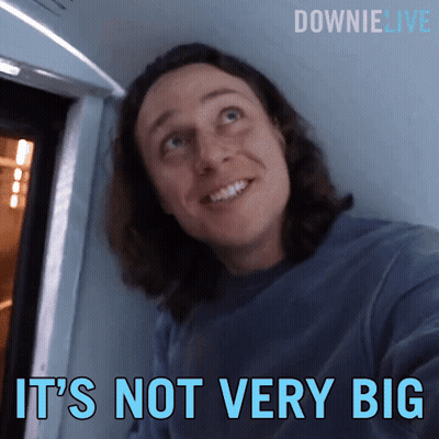 Man Saying It's Not Very Big GIF