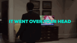 Man Saying It Went Over Your Head GIF