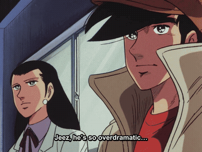 Man Saying Jeez He's So Overdramatic GIF