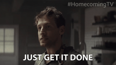 Man Saying Just Get It Done GIF