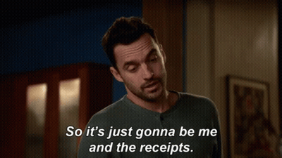 Man Saying Just Receipts GIF