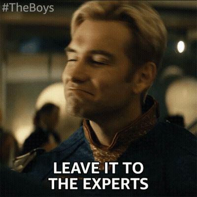 Man Saying Leave It To The Experts GIF