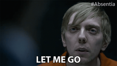 Man Saying Let Me Go Dark Room GIF
