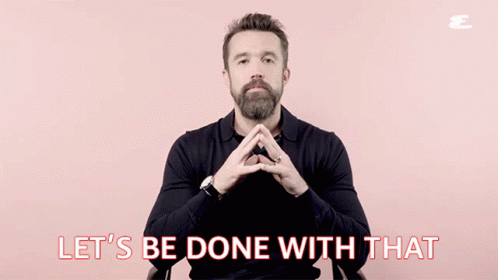 Man Saying Let's Be Done GIF