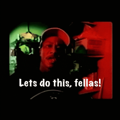 Man Saying Let's Do This Fellas