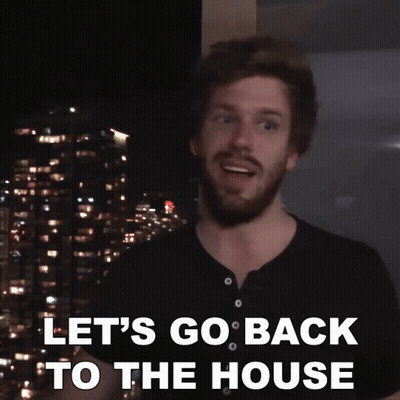 Man Saying Let's Go Back To House GIF