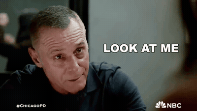 Man Saying Look At Me In NBC Advertisement GIF